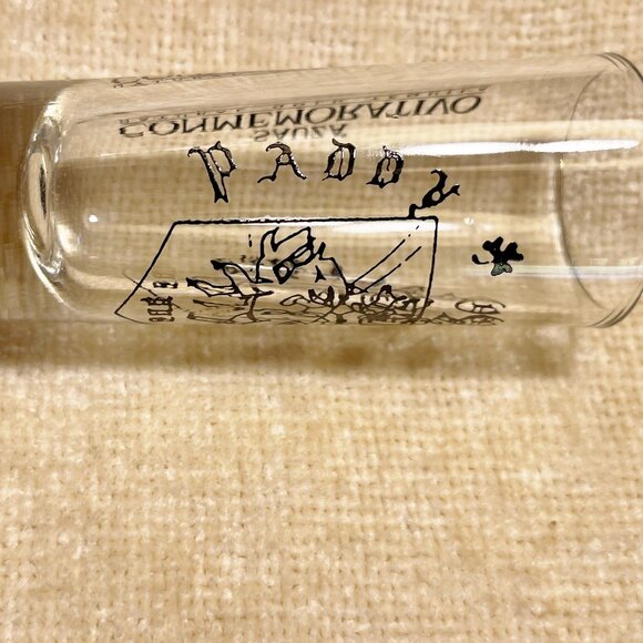 Lot of 2 Suaza Shot Glasses Conmemorativo Natural Gold Tequila Clear VNTG - Picture 7 of 14